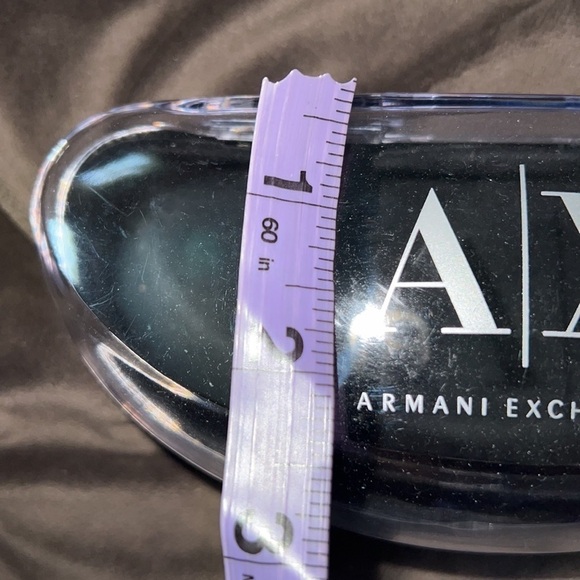 Armani Exchange black clear sunglasses case - Picture 7 of 9